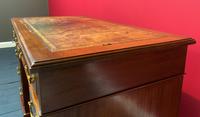 Small Antique Edwardian Leather Bound Mahogany Twin-Pedestal Writing Desk (13 of 16) Small Antique Edwardian Leather Bound Mahogany Twin-Pedestal Writing Desk (13 of 16)