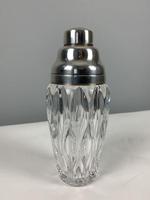 Silver Plate Art Deco Tall Glass Cocktail Shaker; 1930’s (4 of 6) Silver Plate Art Deco Tall Glass Cocktail Shaker; 1930’s (4 of 6)