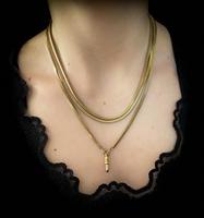 Antique Victorian Thick Long Guard Muff Snake Chain Rolled Gold Necklace with Dog Clip (9 of 9) Antique Victorian Thick Long Guard Muff Snake Chain Rolled Gold Necklace with Dog Clip (9 of 9)