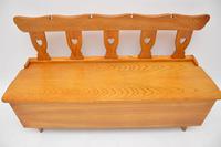 Vintage Solid Elm Alpine Storage Bench (4 of 8) Vintage Solid Elm Alpine Storage Bench (4 of 8)