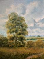 Original 20th Century Vintage English Farmland Country Landscape Oil on Canvas Painting (7 of 14) Original 20th Century Vintage English Farmland Country Landscape Oil on Canvas Painting (7 of 14)