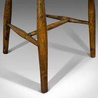 Antique Stick Back Chair, English, Elm, Beech, Station Seat, Victorian c.1870 (7 of 12) Antique Stick Back Chair, English, Elm, Beech, Station Seat, Victorian c.1870 (7 of 12)