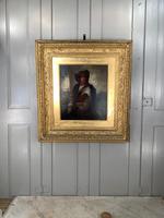 Antique Re-Raphaelite oil painting portrait of a young man with violin (2 of 2) (10 of 10) Antique Re-Raphaelite oil painting portrait of a young man with violin (2 of 2) (10 of 10)
