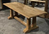 French Bleached Oak Trestle Farmhouse Dining Table (17 of 18) French Bleached Oak Trestle Farmhouse Dining Table (17 of 18)