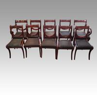 Set of 10 Regency Mahogany Dining Chairs (9 of 12) Set of 10 Regency Mahogany Dining Chairs (9 of 12)