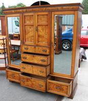 1900's Large Well Fitted Burr Oak Compactum Wardrobe (4 of 6) 1900's Large Well Fitted Burr Oak Compactum Wardrobe (4 of 6)