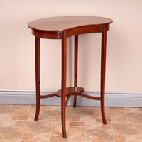 Edwardian Inlaid Mahogany Kidney Shape Occasional Table (6 of 15) Edwardian Inlaid Mahogany Kidney Shape Occasional Table (6 of 15)