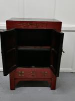 Red & Black Chinoiserie Lacquer Cupboard Decorated with Butterflies (6 of 7) Red & Black Chinoiserie Lacquer Cupboard Decorated with Butterflies (6 of 7)