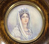 Pair of 1920s Painted Miniatures of Emperor Napoleon & Josephine (7 of 30) Pair of 1920s Painted Miniatures of Emperor Napoleon & Josephine (7 of 30)