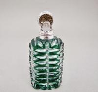 Fabulous Victorian silver & Bristol emerald green overlay bohemian glass scent bottle c.1800 (2 of 7) Fabulous Victorian silver & Bristol emerald green overlay bohemian glass scent bottle c.1800 (2 of 7)
