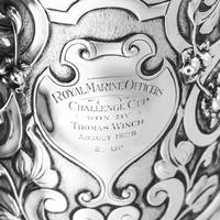 Antique Solid Sterling Silver Large Tankard with Royal Marines Officer Interest - Goldsmiths & Silversmiths Co 1900 (4 of 28) Antique Solid Sterling Silver Large Tankard with Royal Marines Officer Interest - Goldsmiths & Silversmiths Co 1900 (4 of 28)