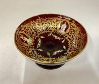 Antique Enamelled Ruby Glass Pedestal Dish c.1895 (2 of 6) Antique Enamelled Ruby Glass Pedestal Dish c.1895 (2 of 6)