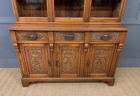 Victorian Carved Oak 3 Door Bookcase (7 of 23) Victorian Carved Oak 3 Door Bookcase (7 of 23)