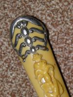 Vintage Silver Plate Walking Stick / Cane with Floral Detailed Celluloid Handle (4 of 11) Vintage Silver Plate Walking Stick / Cane with Floral Detailed Celluloid Handle (4 of 11)