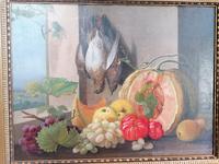 19th Century Still Life with Grapes, Pumpkin, Tomatoes Oil on Canvas (8 of 12) 19th Century Still Life with Grapes, Pumpkin, Tomatoes Oil on Canvas (8 of 12)