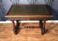 Victorian Carved Oak Library Table (12 of 25) Victorian Carved Oak Library Table (12 of 25)