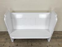 Antique White Painted Pew Bench (6 of 8) Antique White Painted Pew Bench (6 of 8)
