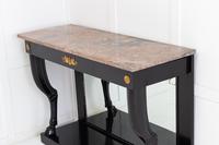 19th Century French Ebonised Console Table with Marble Top (5 of 6) 19th Century French Ebonised Console Table with Marble Top (5 of 6)
