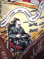 Original 1940s Winston Churchill Propaganda Scarf Rayon For Filmyra (8 of 11) Original 1940s Winston Churchill Propaganda Scarf Rayon For Filmyra (8 of 11)