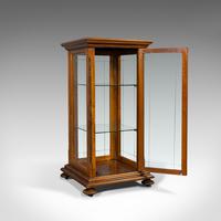 Antique Shop Display Cabinet, English, Oak, Walnut, Showcase, Edwardian c.1910 (10 of 10) Antique Shop Display Cabinet, English, Oak, Walnut, Showcase, Edwardian c.1910 (10 of 10)