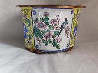 Antique Chinese Canton Enamel Planter / Pot Enamel on Copper Hand Painted (6 of 14) Antique Chinese Canton Enamel Planter / Pot Enamel on Copper Hand Painted (6 of 14)