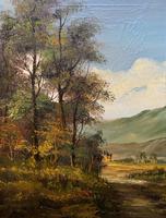 Large Early 20th Century Antique English Autumn Countryside Landscape Oil Painting (7 of 11) Large Early 20th Century Antique English Autumn Countryside Landscape Oil Painting (7 of 11)