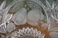 Large French Tazza Etched Cristal Pedestal Fruit Dish (5 of 5) Large French Tazza Etched Cristal Pedestal Fruit Dish (5 of 5)