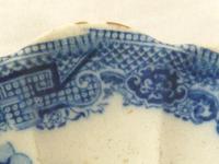 Fine Early 19th Century Pearlware Blue & White Pickle Dish- Impressed " W&B " (6 of 8) Fine Early 19th Century Pearlware Blue & White Pickle Dish- Impressed " W&B " (6 of 8)