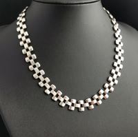 Antique Victorian Silver Collar Necklace, Brick Link (5 of 12) Antique Victorian Silver Collar Necklace, Brick Link (5 of 12)