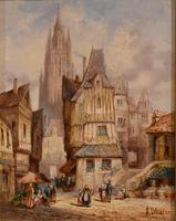 Oil Painting by Pair Henry Schafer - Fecamp Normandy, Nuremburg, Germany (4 of 10) Oil Painting by Pair Henry Schafer - Fecamp Normandy, Nuremburg, Germany (4 of 10)