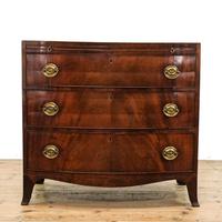 Antique 19th Century Bow Front Chest of Drawers