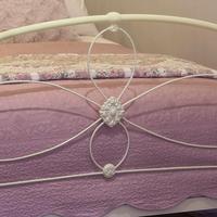 Cream Victorian Cast Iron Bedstead with Hoop Over Design (10 of 10) Cream Victorian Cast Iron Bedstead with Hoop Over Design (10 of 10)