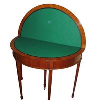 Fine Quality Edwardian Inlaid Satinwood Card Table c.1900 (4 of 4) Fine Quality Edwardian Inlaid Satinwood Card Table c.1900 (4 of 4)