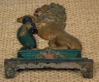 Antique Cast Iron Rampant Lion Doorstop Original Paint (5 of 5) Antique Cast Iron Rampant Lion Doorstop Original Paint (5 of 5)