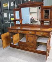 1910's Good Large Carved Oak Sideboard with Mirror Back (5 of 7) 1910's Good Large Carved Oak Sideboard with Mirror Back (5 of 7)