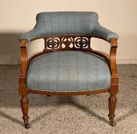 Scottish Armchair In Mahogany Called Tub Chair 19th Century (6 of 7) Scottish Armchair In Mahogany Called Tub Chair 19th Century (6 of 7)
