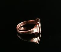 Antique 9ct Rose Gold Signet Ring, Initial M, Silver (4 of 10) Antique 9ct Rose Gold Signet Ring, Initial M, Silver (4 of 10)
