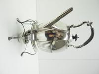 English Victorian Antique Solid Silver Spirit Kettle with Original Silver Burner c.1900 (8 of 9) English Victorian Antique Solid Silver Spirit Kettle with Original Silver Burner c.1900 (8 of 9)