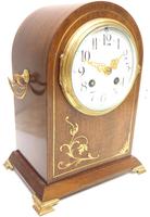 Good Antique French 8-day Arched Top Inlaid Mantel Clock Art Nouveau Mantel Clock (4 of 10) Good Antique French 8-day Arched Top Inlaid Mantel Clock Art Nouveau Mantel Clock (4 of 10)