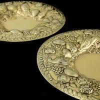 Magnificent Georgian Pair of Solid Silver Gilt Charger / Platter Dishes - George Burrows 1824 (14 of 27) Magnificent Georgian Pair of Solid Silver Gilt Charger / Platter Dishes - George Burrows 1824 (14 of 27)