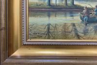 Fishing The River Ouse - Lovely Vintage North Yorkshire Riverscape Oil Painting (9 of 12) Fishing The River Ouse - Lovely Vintage North Yorkshire Riverscape Oil Painting (9 of 12)