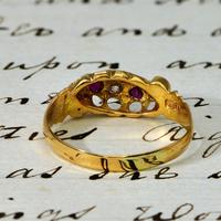 The Edwardian 1902 Scroll Gallery Ruby & Diamond Ring (4 of 4) The Edwardian 1902 Scroll Gallery Ruby & Diamond Ring (4 of 4)