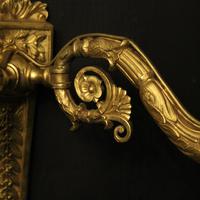 French Pair of Gilded Bronze Twin Arm Antique Wall Lights (7 of 10) French Pair of Gilded Bronze Twin Arm Antique Wall Lights (7 of 10)