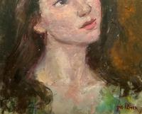 Wonderful Vintage Oil Portrait Painting of Italian Beauty from Maddalena (9 of 10) Wonderful Vintage Oil Portrait Painting of Italian Beauty from Maddalena (9 of 10)
