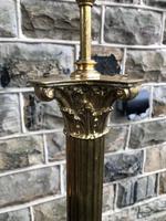 English Brass Corinthian Column Standard Lamp (5 of 6) English Brass Corinthian Column Standard Lamp (5 of 6)