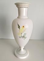 Antique Bristol Glass Vase in Pale Yellow & Green Floral Decoration (5 of 10) Antique Bristol Glass Vase in Pale Yellow & Green Floral Decoration (5 of 10)