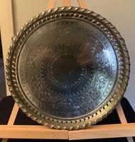 Good Quality Victorian Silver Plate Tray (6 of 6) Good Quality Victorian Silver Plate Tray (6 of 6)