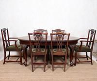 Oak Dining Table & 6 Chairs Telescopic 19th Century (14 of 19) Oak Dining Table & 6 Chairs Telescopic 19th Century (14 of 19)