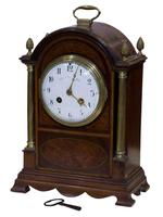 Brass Mounted Mahogany Table Clock (2 of 5) Brass Mounted Mahogany Table Clock (2 of 5)