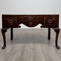 Antique 18th Century Queen Anne Style Low Side Table In Walnut